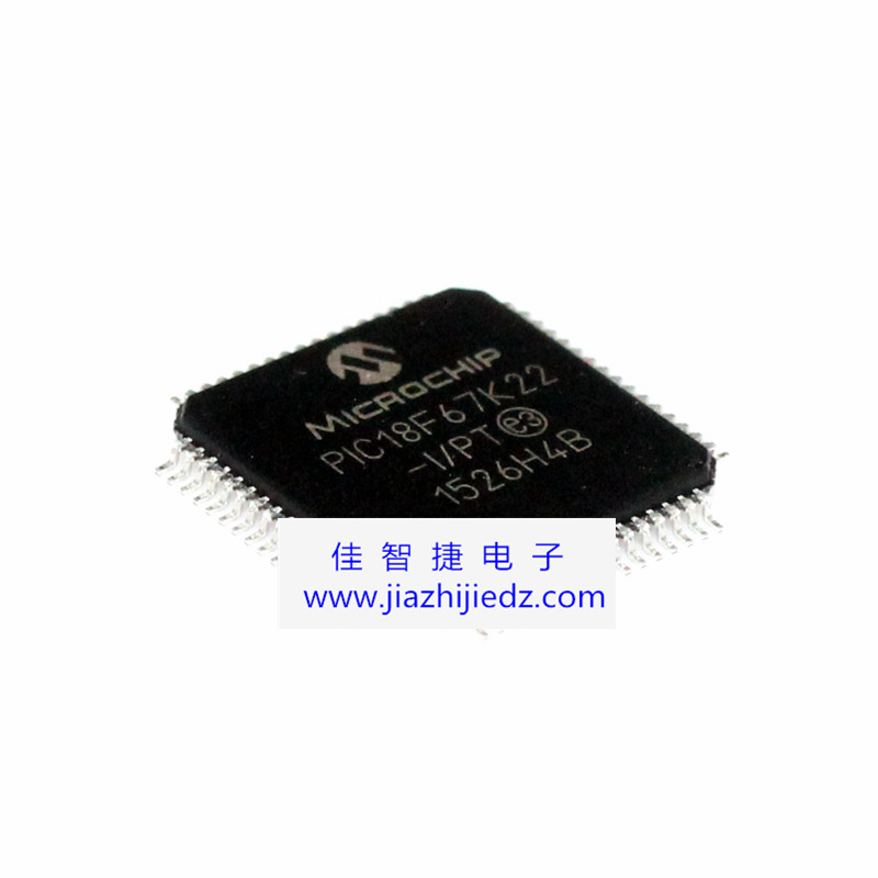 进口PIC18F67K22-IPT QFP64 18F67K22 8位微控制器【原装正品】